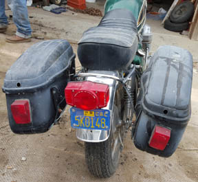 rear of Honda 750 for sale